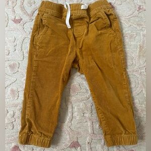 Janie and Jack gold corduroy long pants